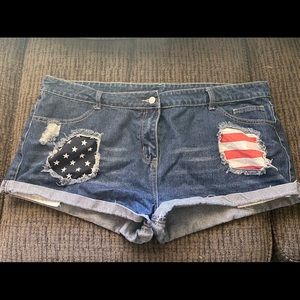 American flag shorts